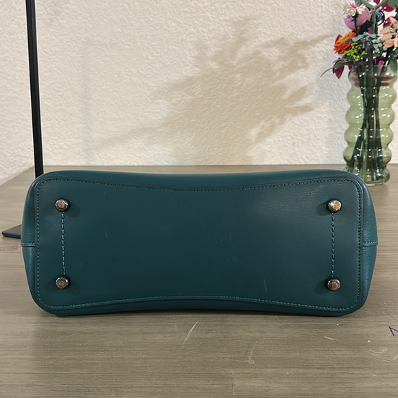 Coach f48734 Avenue Green Leather Carryall Satchel Tote Shoulder Handbag - Picture 15 of 15